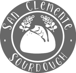 san clemente sourdough logo png grey