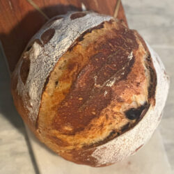 Olive and herb organic sourdough artisan loaf
