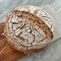 freshly milled whole wheat sourdough 100%