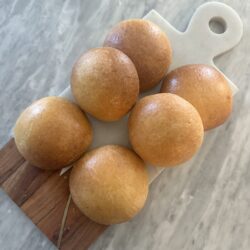 Sourdough brioche buns