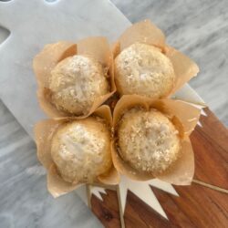 sourdough lemon poppyseed muffins